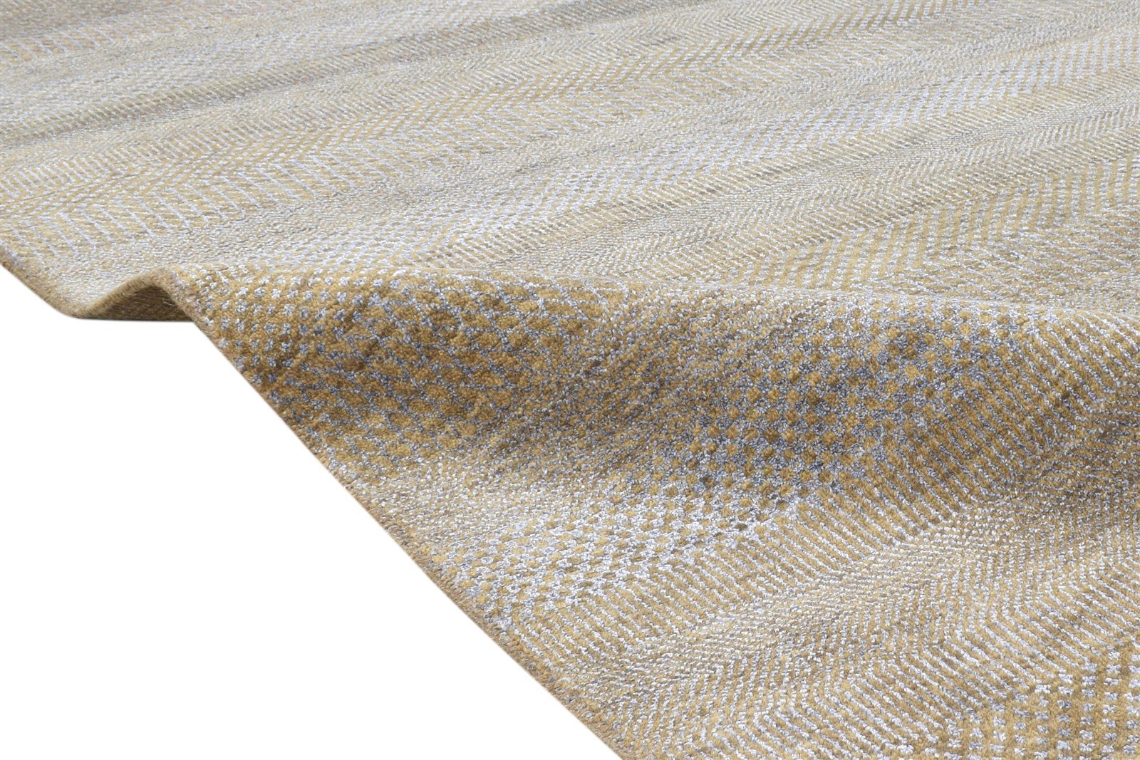Hand Knotted Brown Wool Rug 5' X 7' Modern Agra Grass Trellis Room Size Carpet  Area Rug 