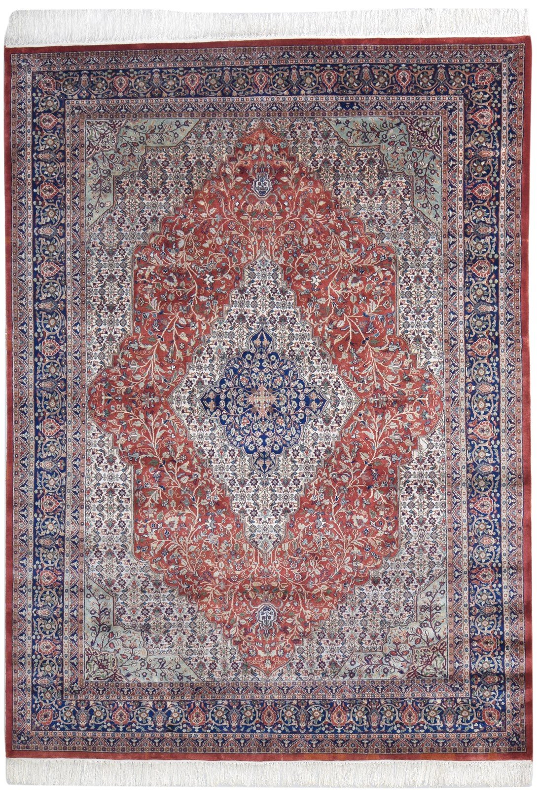 8' X 11' Rug Wool Red Persian Hand Knotted Heriz-Indian Oriental Large Carpet 