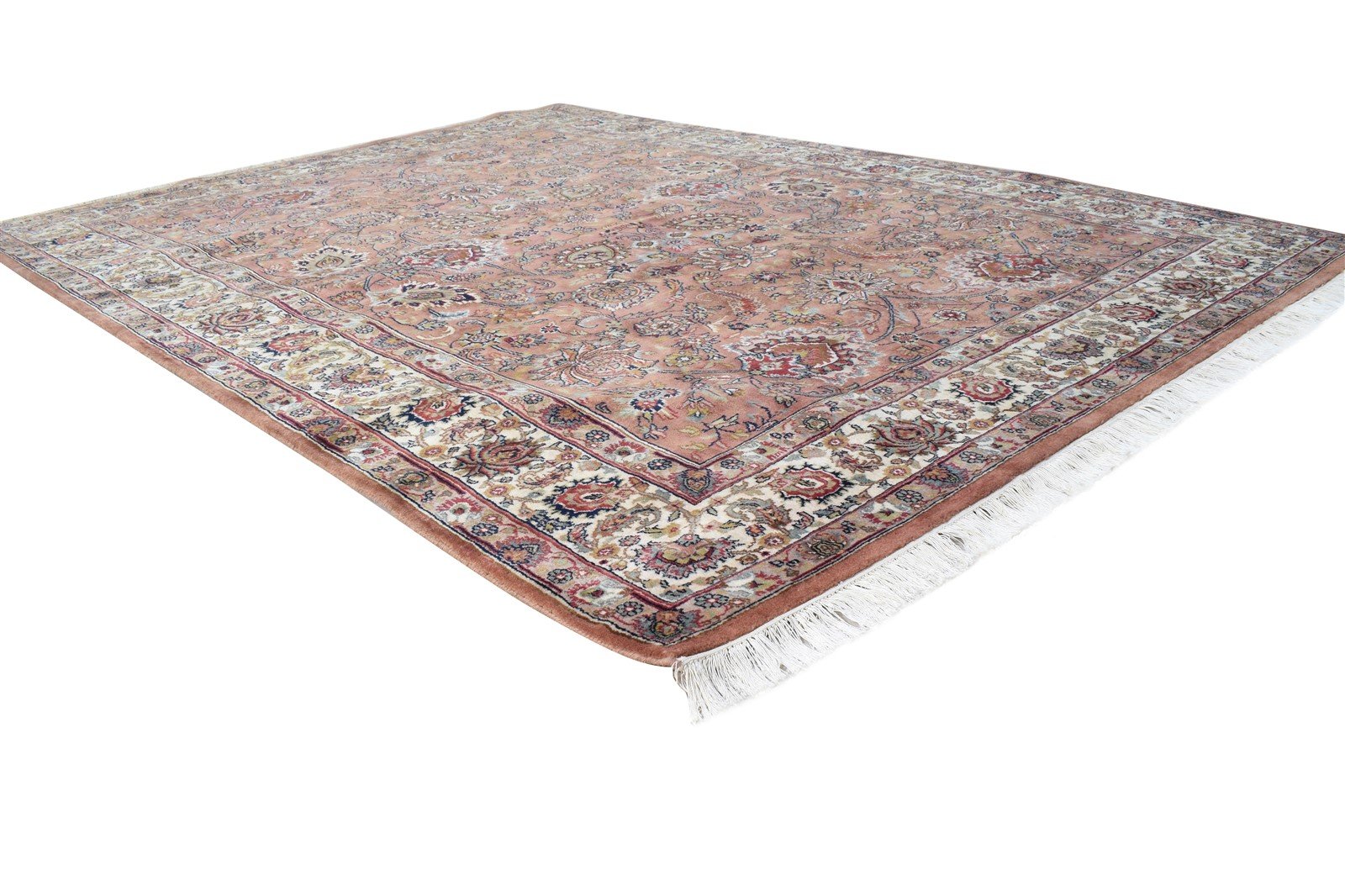 Rust Wool Rug 6' X 8' Persian Hand Knotted Kashan Oriental Room Size Carpet 