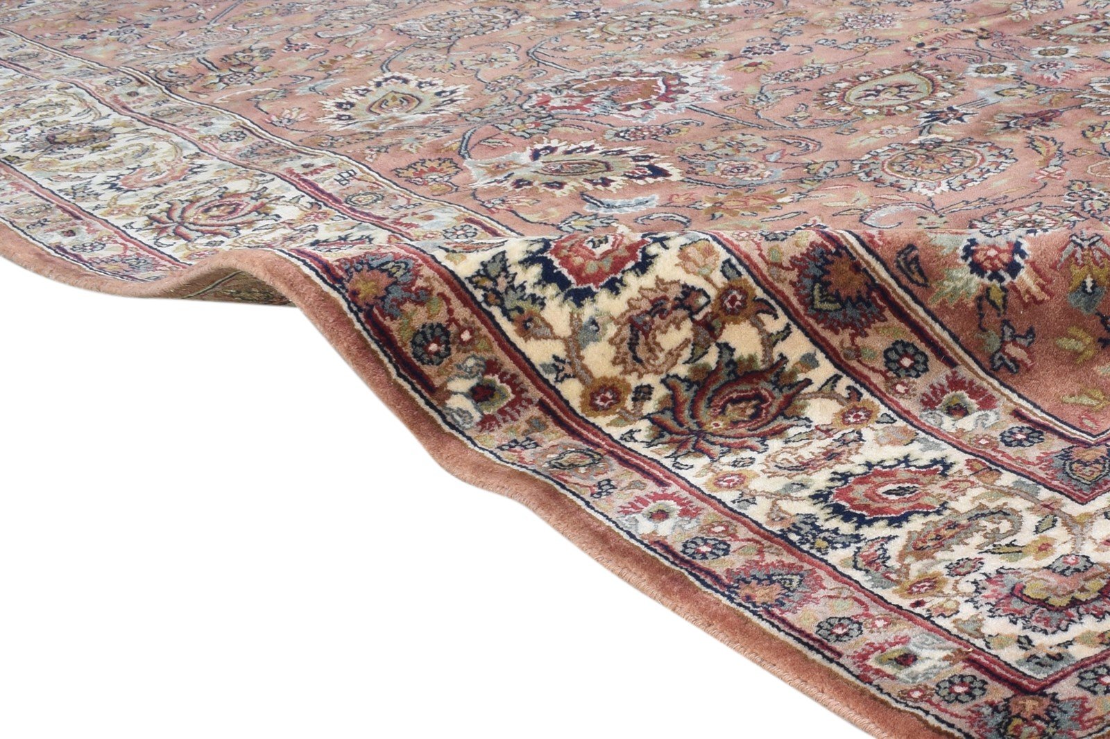 Rust Wool Rug 6' X 8' Persian Hand Knotted Kashan Oriental Room Size Carpet 