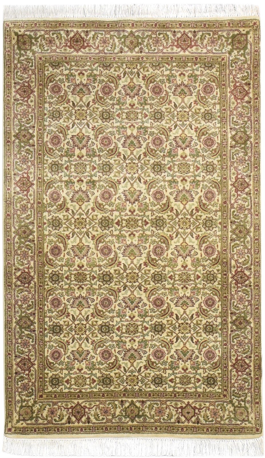 Wool Sage Rug 3' X 5' Persian Hand Knotted Bijar Oriental Room Size Carpet 