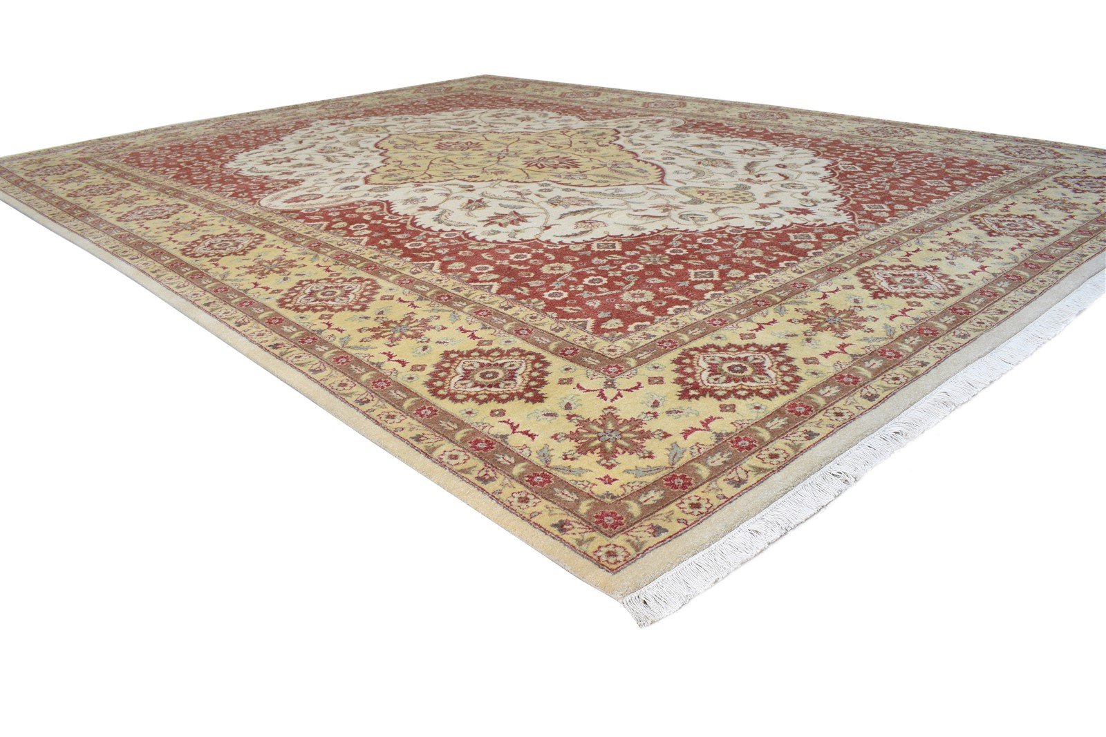 9' X 12' Rug Wool Red Persian Hand Knotted Hereke Oriental Large Carpet 