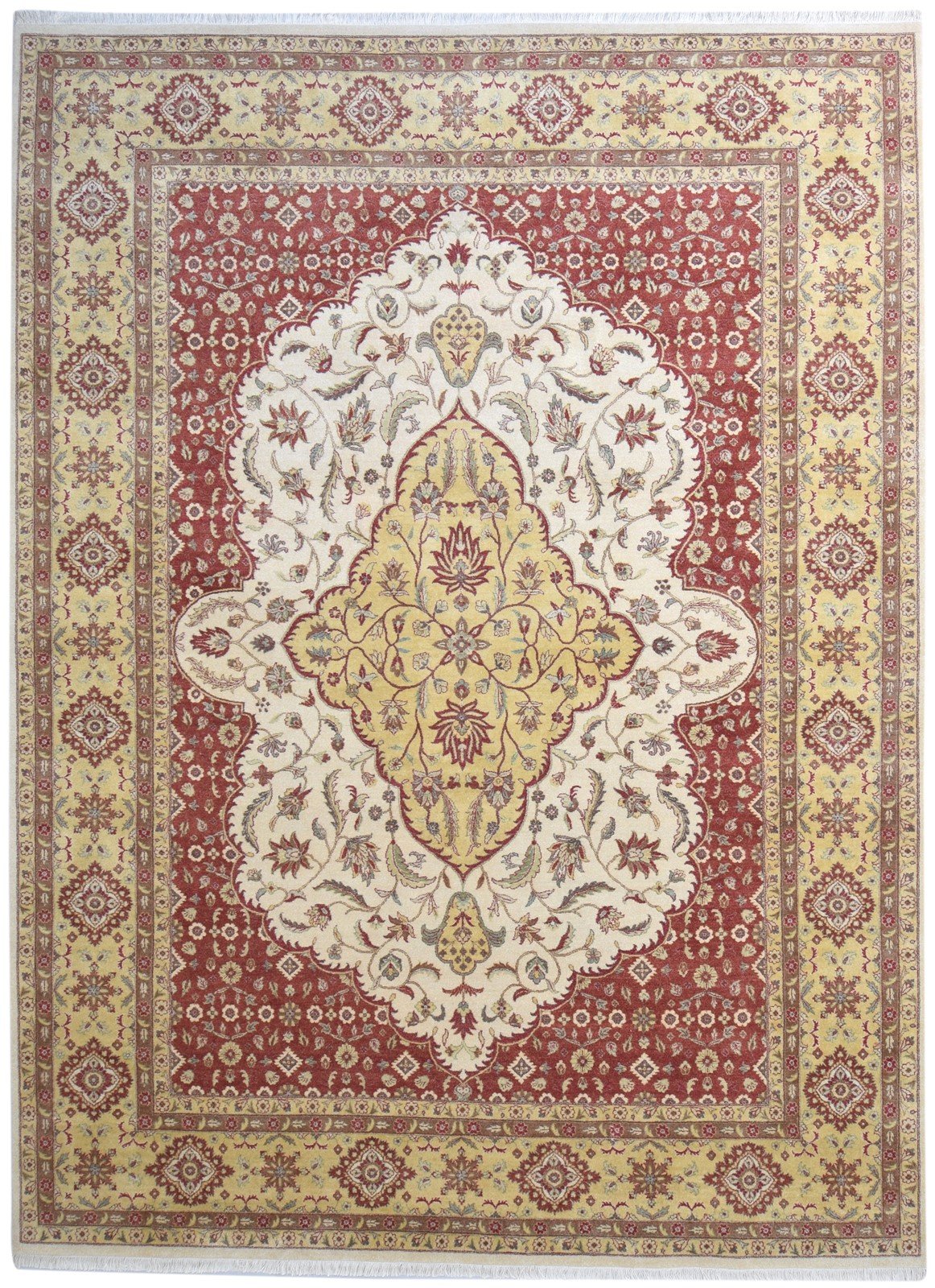 9' X 12' Rug Wool Red Persian Hand Knotted Hereke Oriental Large Carpet 