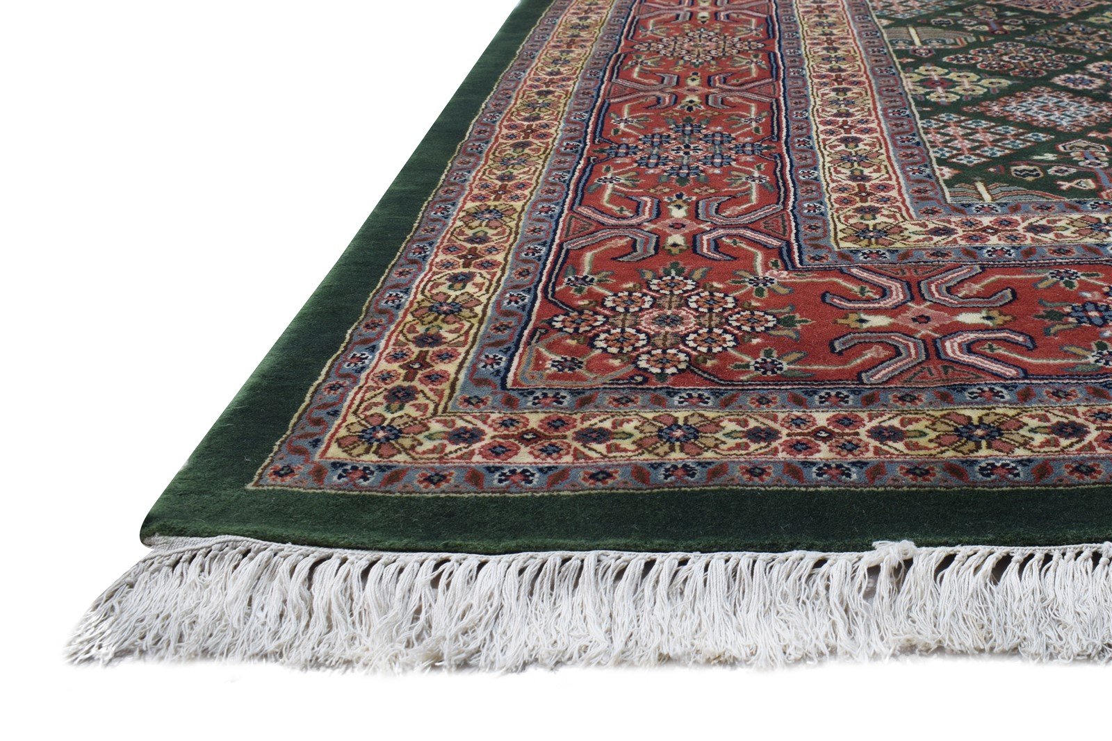 10X14 Rug Wool Green Persian Hand Knotted Bokhara Oriental Extra Large Carpet 