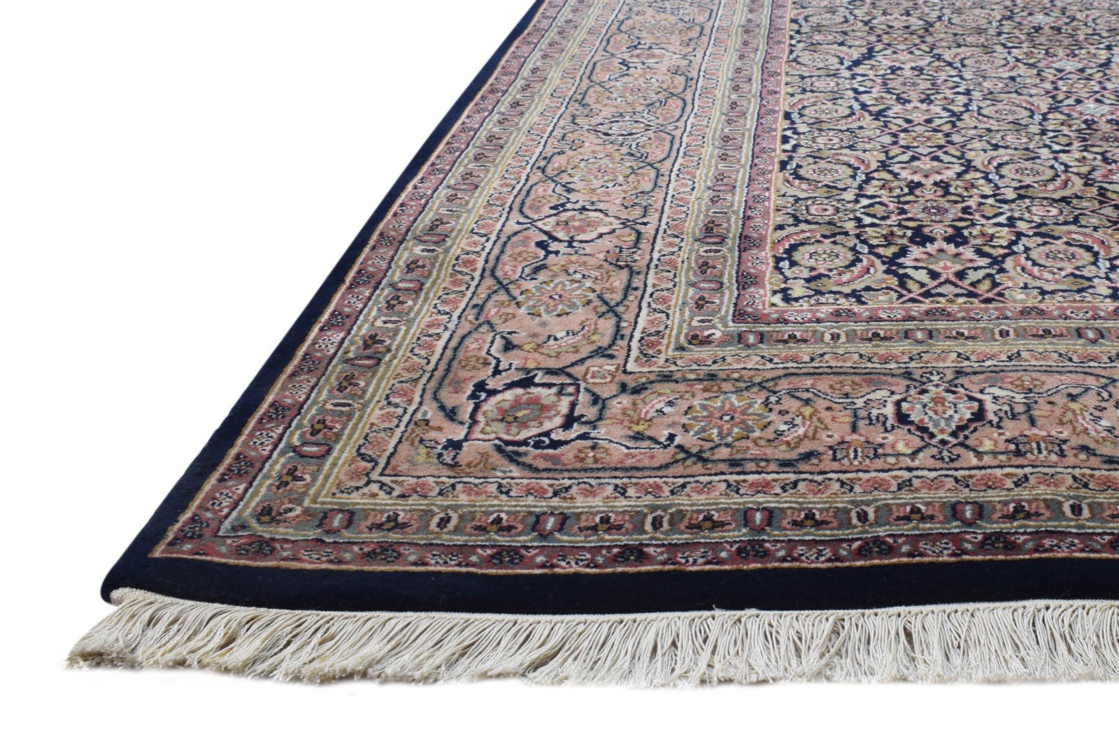 7' X 10' Rug Wool Black Persian Hand Knotted Bijar Oriental Large Carpet 