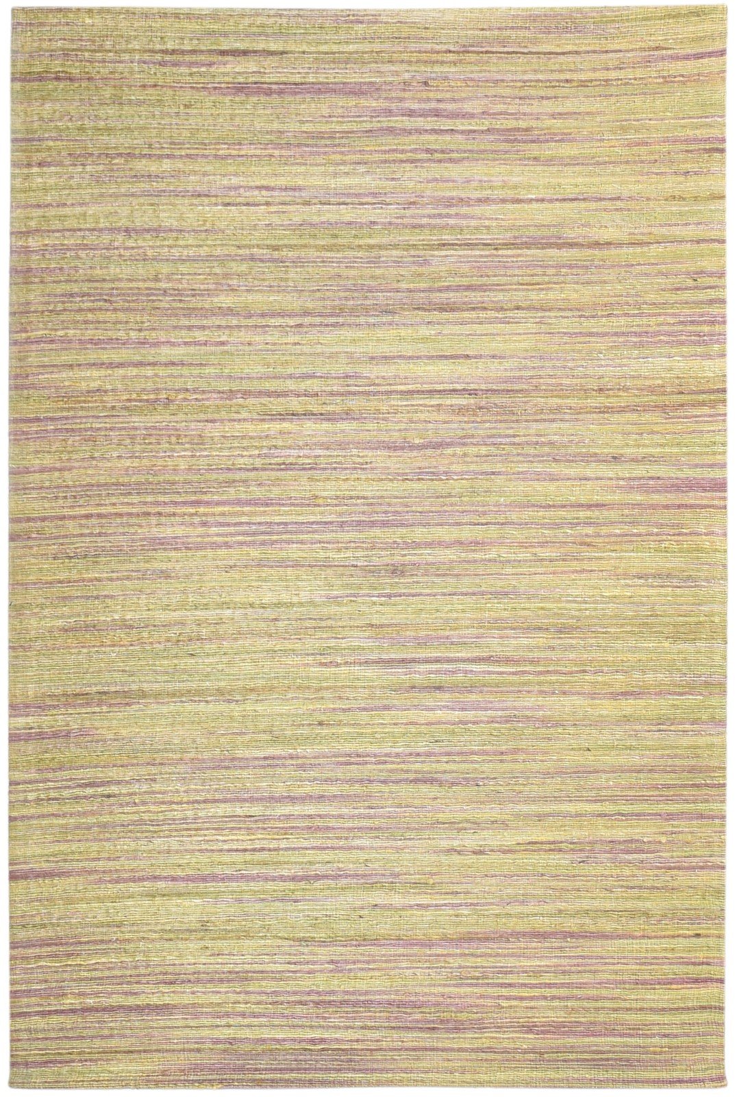 5' X 8' Rug Silk Brown Modern Hand Woven Bohemian Striped Room Size Carpet 