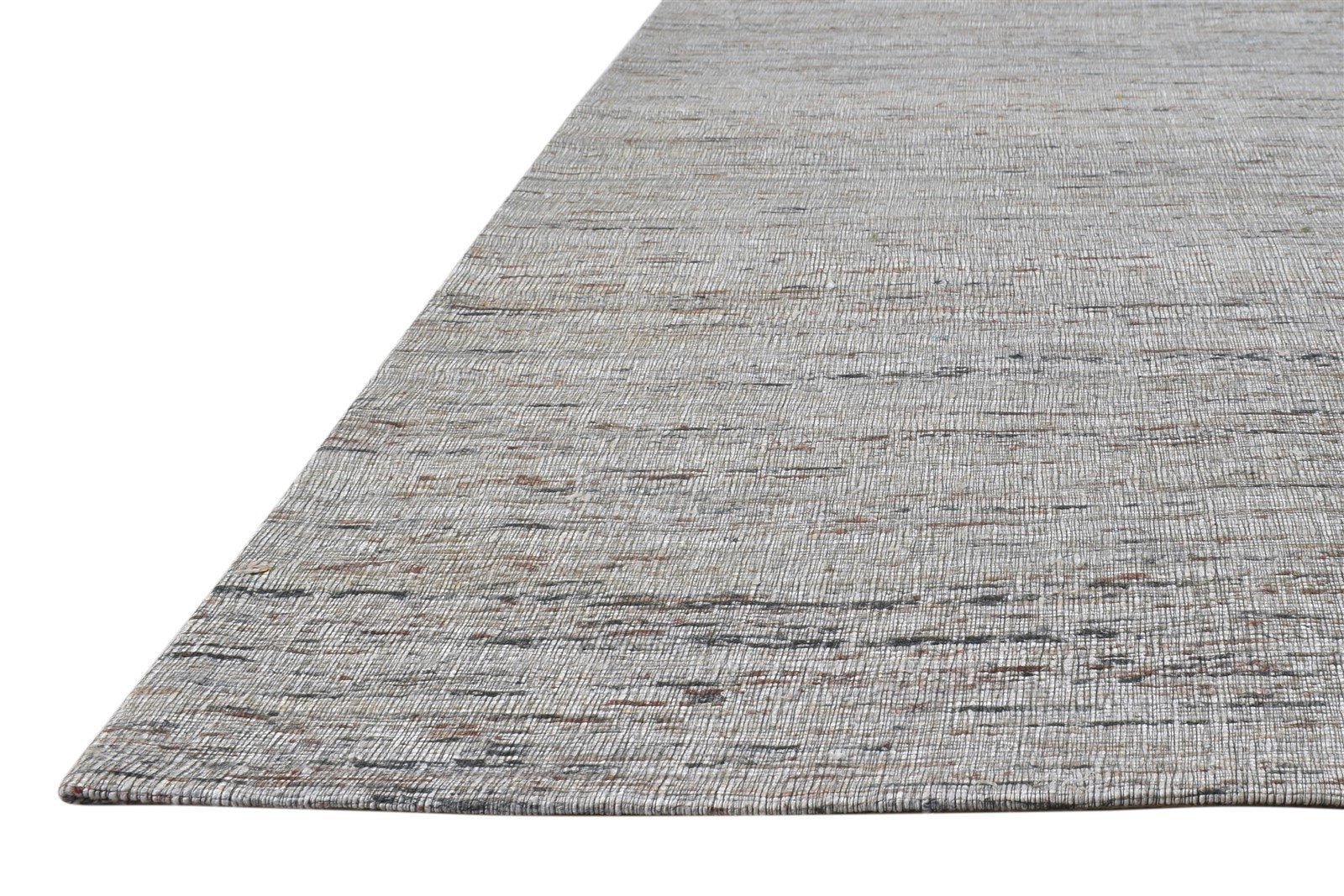 Hand Woven Beige Silk Rug 5' X 8' Modern Scandinavian Solid Room Size Carpet 