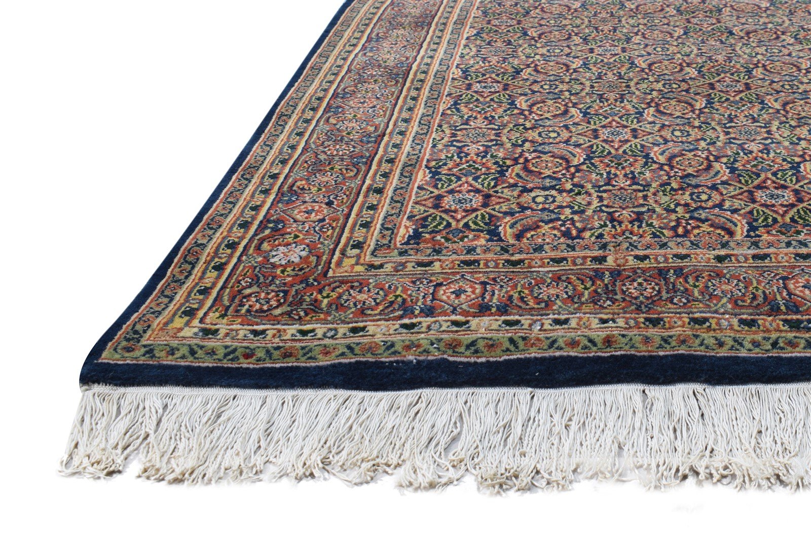 4' X 6' Rug Wool Navy Blue Persian Hand Knotted Bijar Oriental Room Size Carpet 