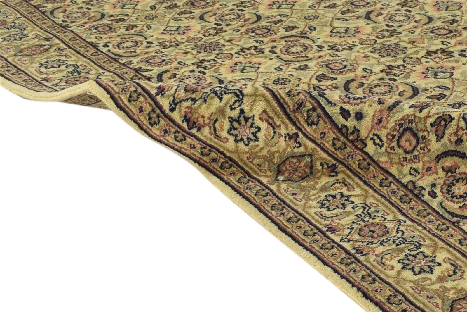 Beige Wool Rug 3' X 5' Persian Hand Knotted Bijar Oriental Room Size Carpet 