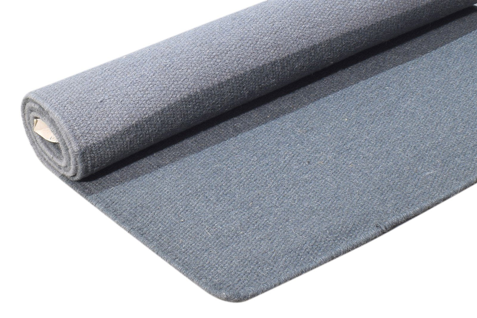 Grey Wool Rug 2' X 5' Modern Dhurrie Scandinavian Striped Small Carpet 