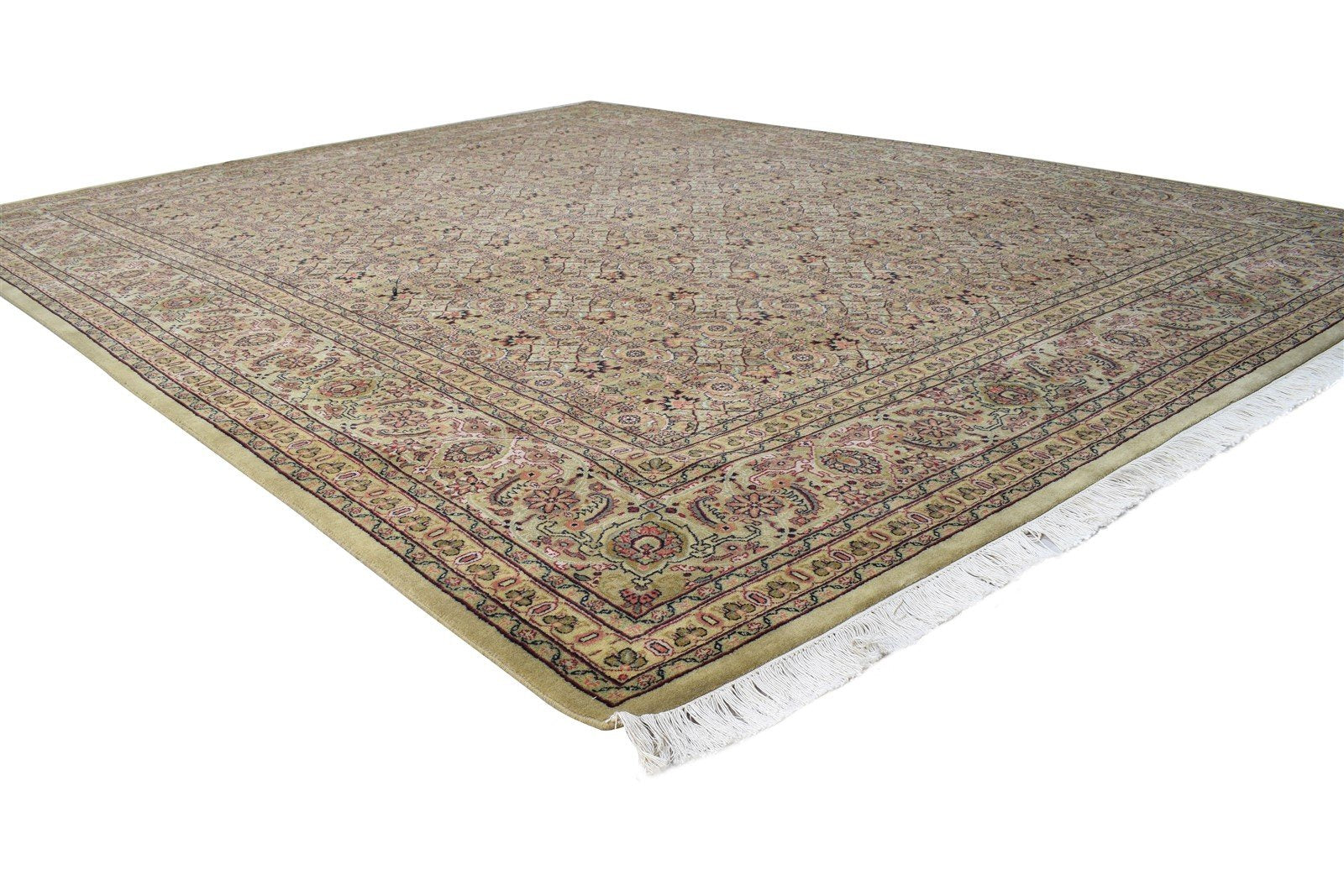 8' X 10' Rug Wool Sage Persian Hand Knotted Bijar Oriental Large Carpet  Area Rug 