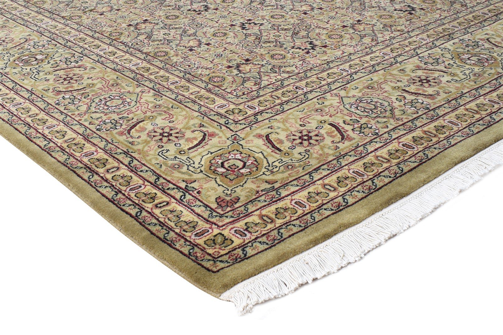 Wool Sage Rug 8' X 10' Persian Hand Knotted Tabriz Oriental Large Carpet 