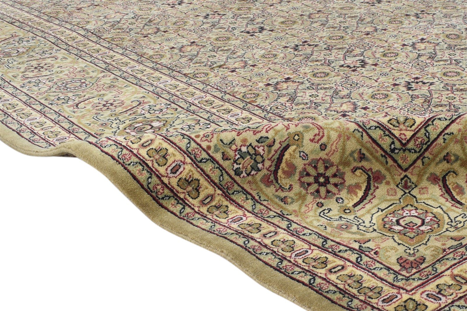 Wool Sage Rug 8' X 10' Persian Hand Knotted Tabriz Oriental Large Carpet 