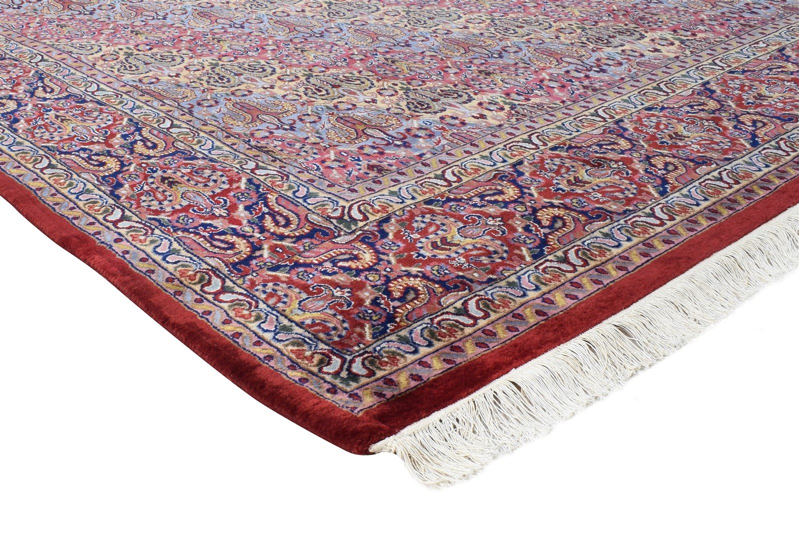 Red Wool Rug 8' X 11' Persian Hand Knotted Bakhtiari Oriental Large Carpet 