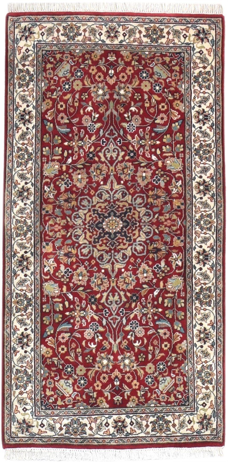 2'6 X 5' Rug Wool Red Persian Hand Knotted Nain Oriental Small Carpet 