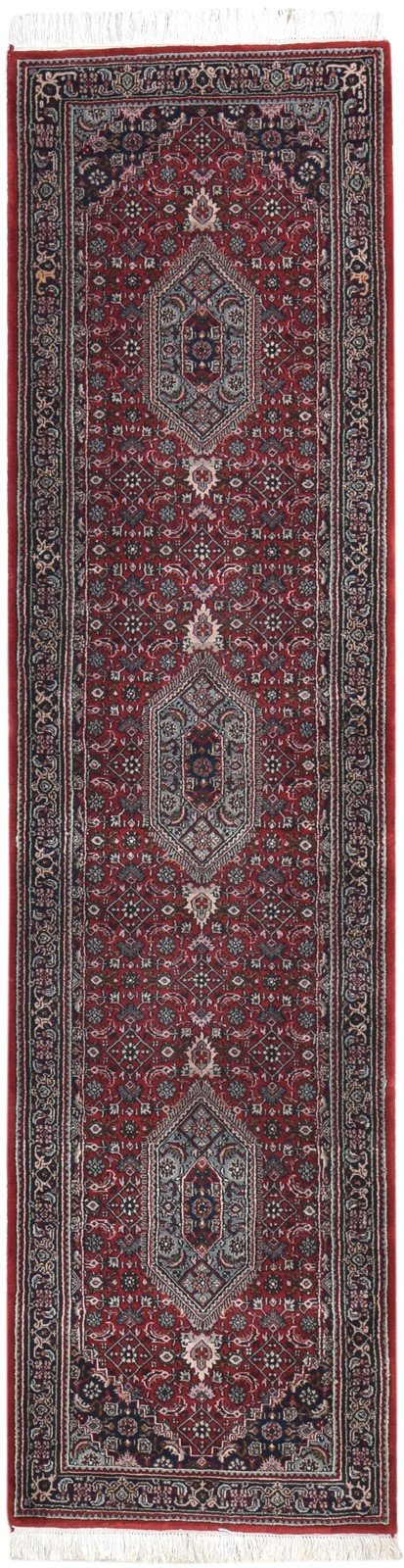 3' X 10' Rug Wool Red Persian Hand Knotted Tabriz Oriental Small Runner 