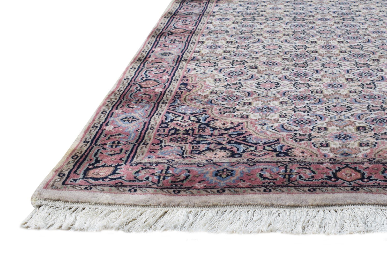 3' X 5' Rug Wool Cream Persian Hand Knotted Bijar Oriental Room Size Carpet 