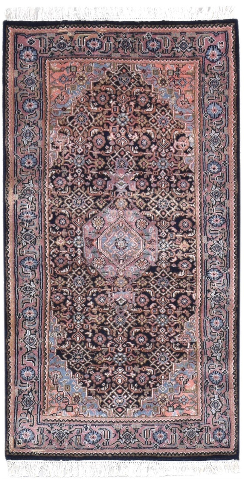 3' X 5' Rug Wool Black Persian Hand Knotted Tabriz Oriental Small Carpet 