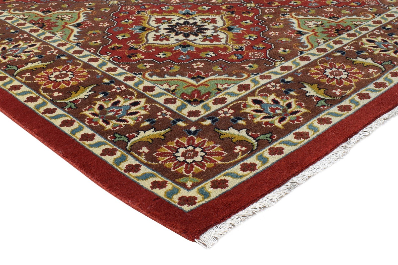 Hand Knotted Red Wool Rug 6' X 9' Persian Kazak Oriental Room Size Carpet 