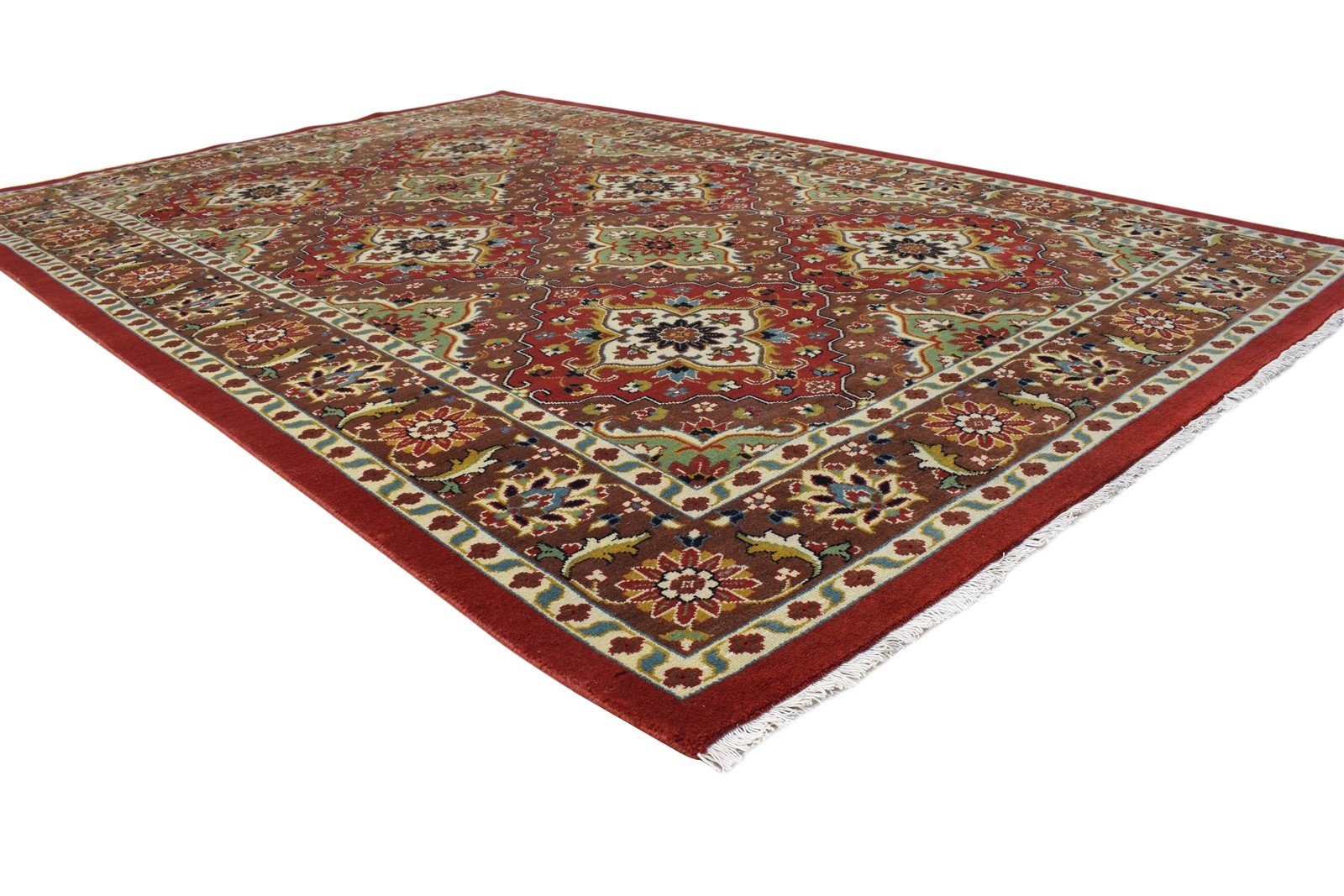 Hand Knotted Red Wool Rug 6' X 9' Persian Kazak Oriental Room Size Carpet 