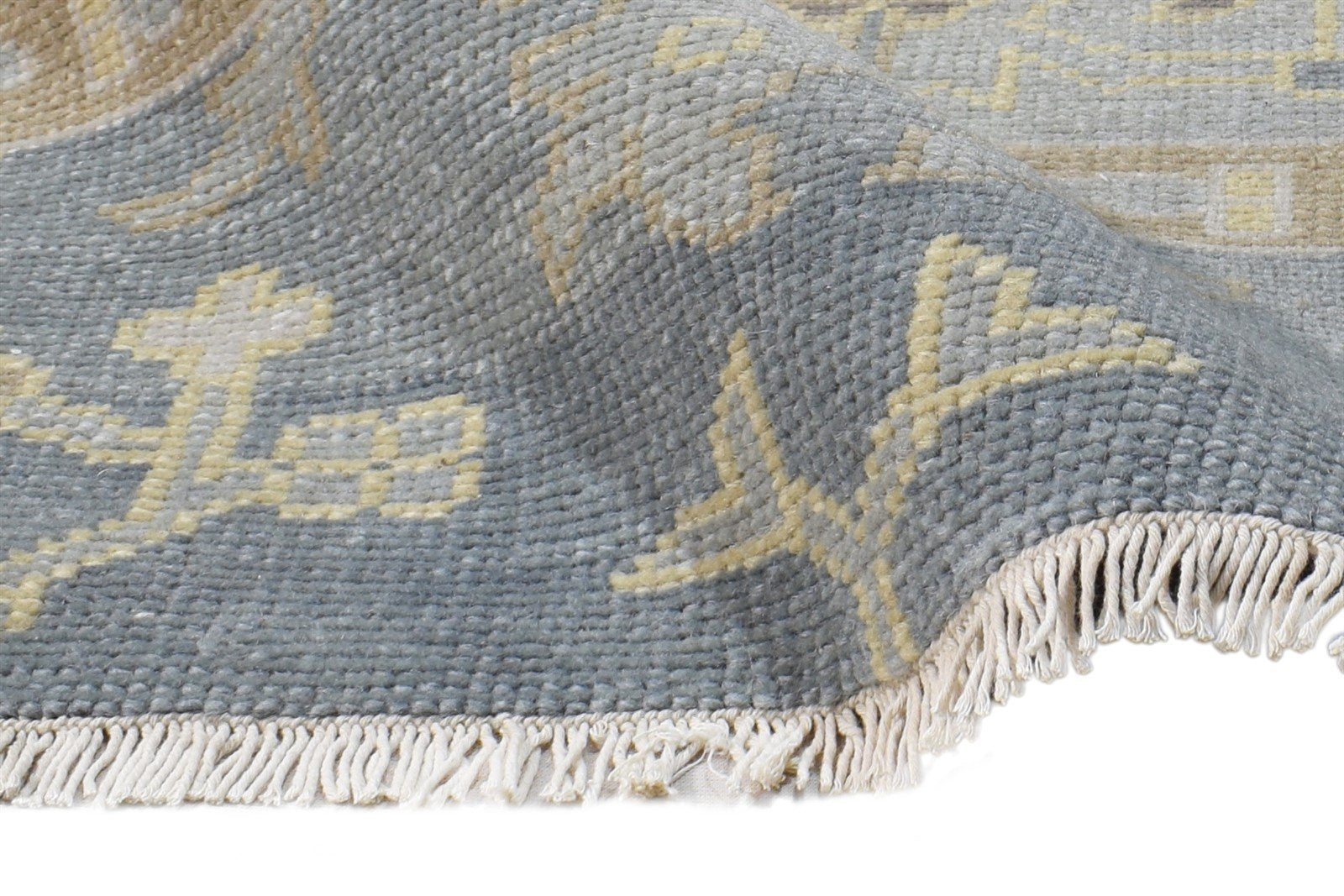 Ralina Hand Knotted Grey Wool Rug 2' X 2' Persian Oushak Oriental   7865152929941