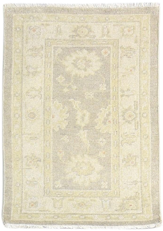 2' X 3' Rug Wool Brown Persian Hand Knotted Oushak Oriental Small Carpet 