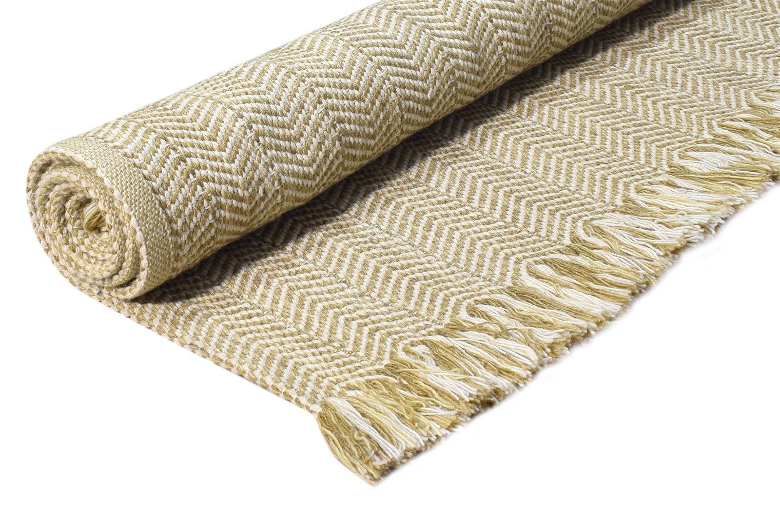 Beige Wool Rug 3' X 5' Modern Dhurrie Scandinavian Solid Small Carpet 