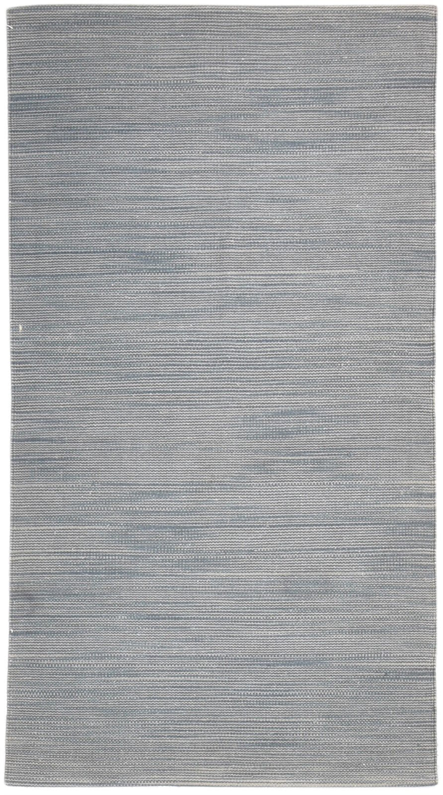 Dhurrie Grey Wool Rug 3' X 5' Modern Scandinavian Solid Small Carpet 