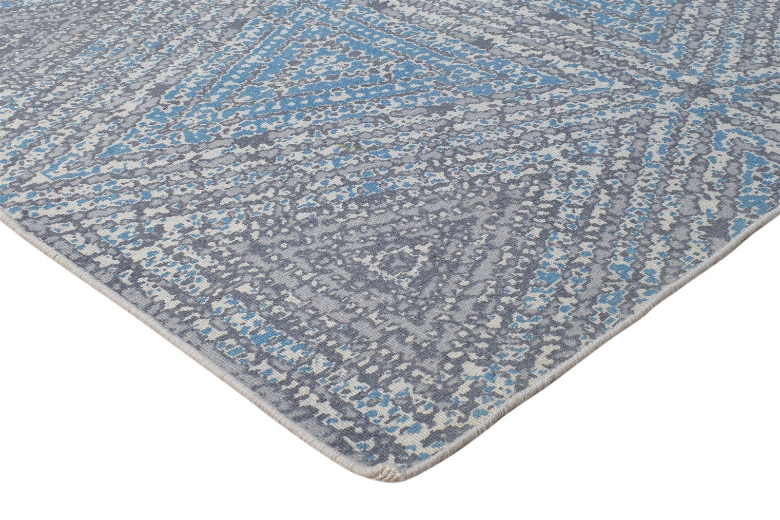 Wool Grey Rug 3' X 5' Modern Dhurrie Scandinavian Solid Small Carpet 