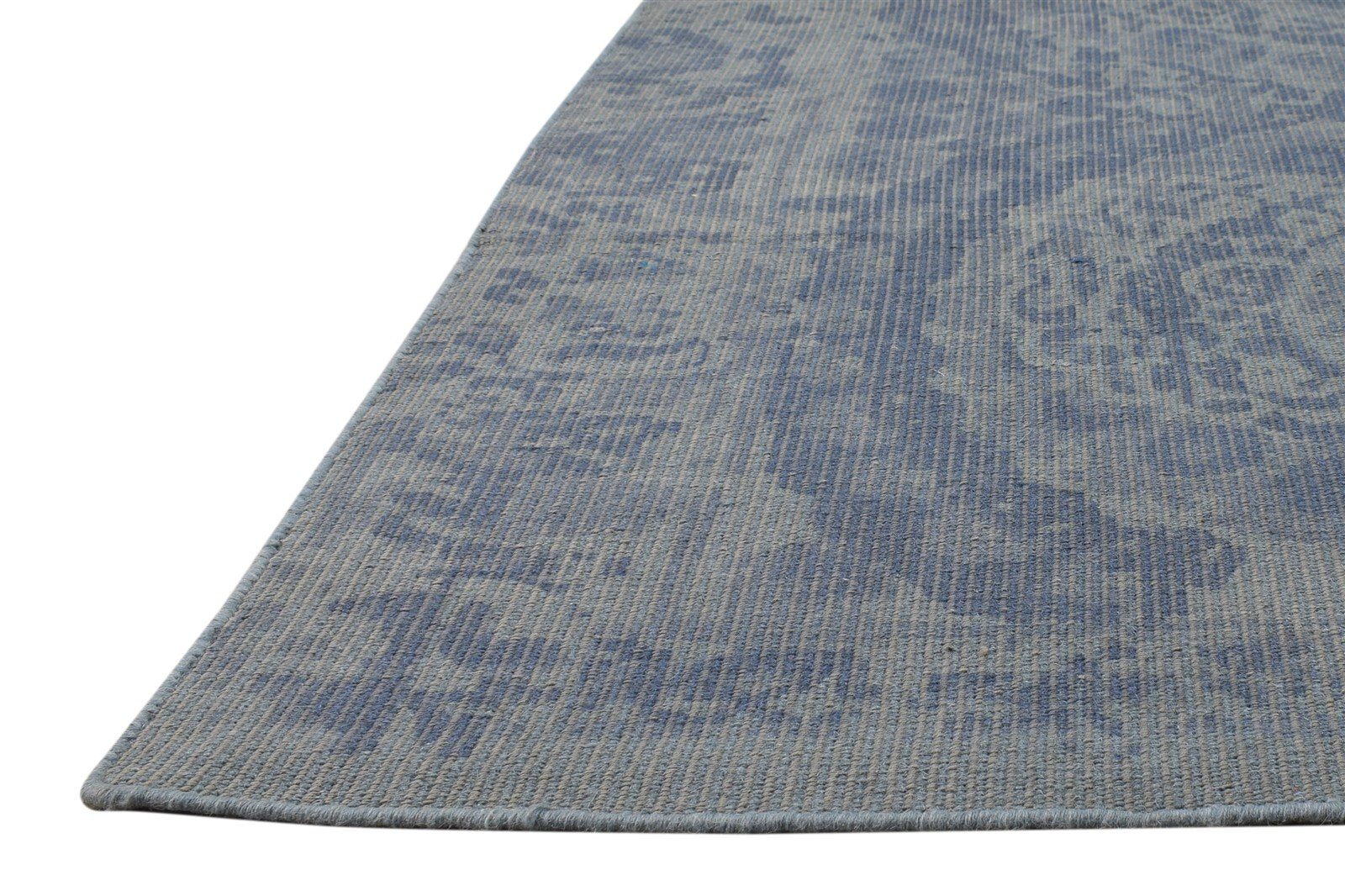 5' X 8' Rug Wool Grey Modern Dhurrie European Suzani Room Size Carpet 