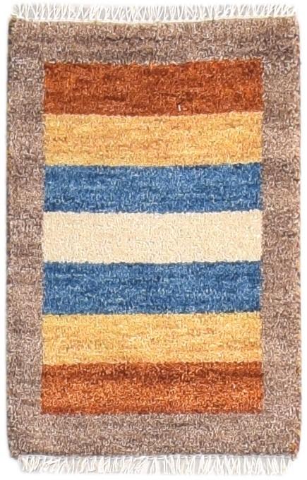 Wool Multi Color Rug 1X2 Persian Hand Knotted Southwestern Tribal Small Carpet 