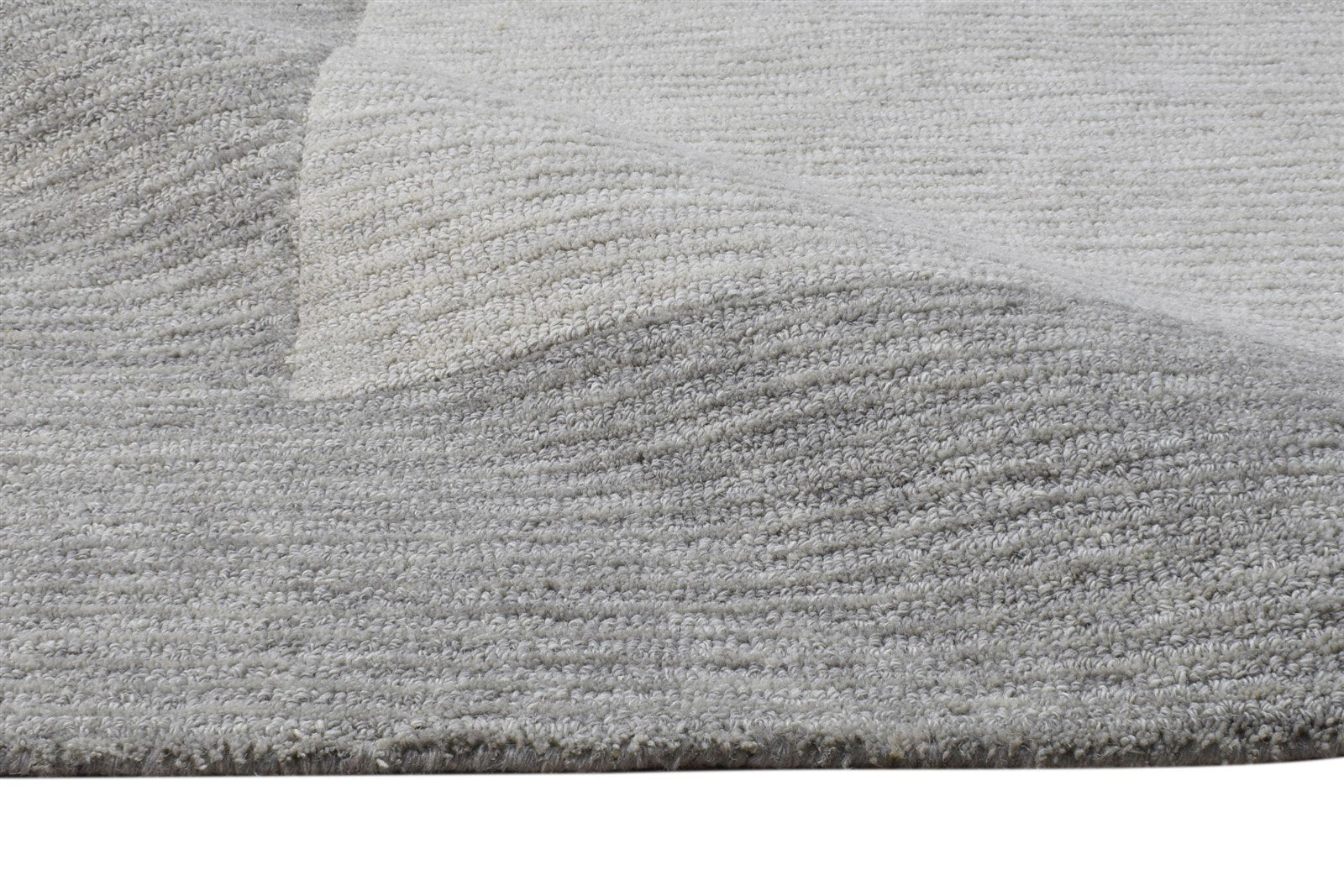 5' X 8' Rug Wool Grey Hand Tufted Room Size Carpet 