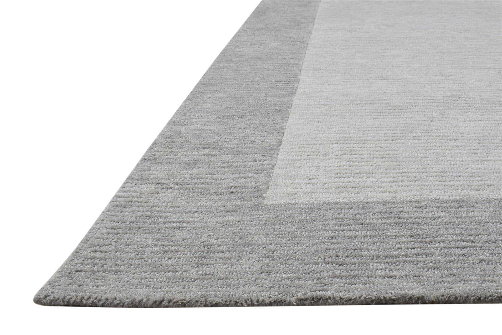 5' X 8' Rug Wool Grey Hand Tufted Room Size Carpet 