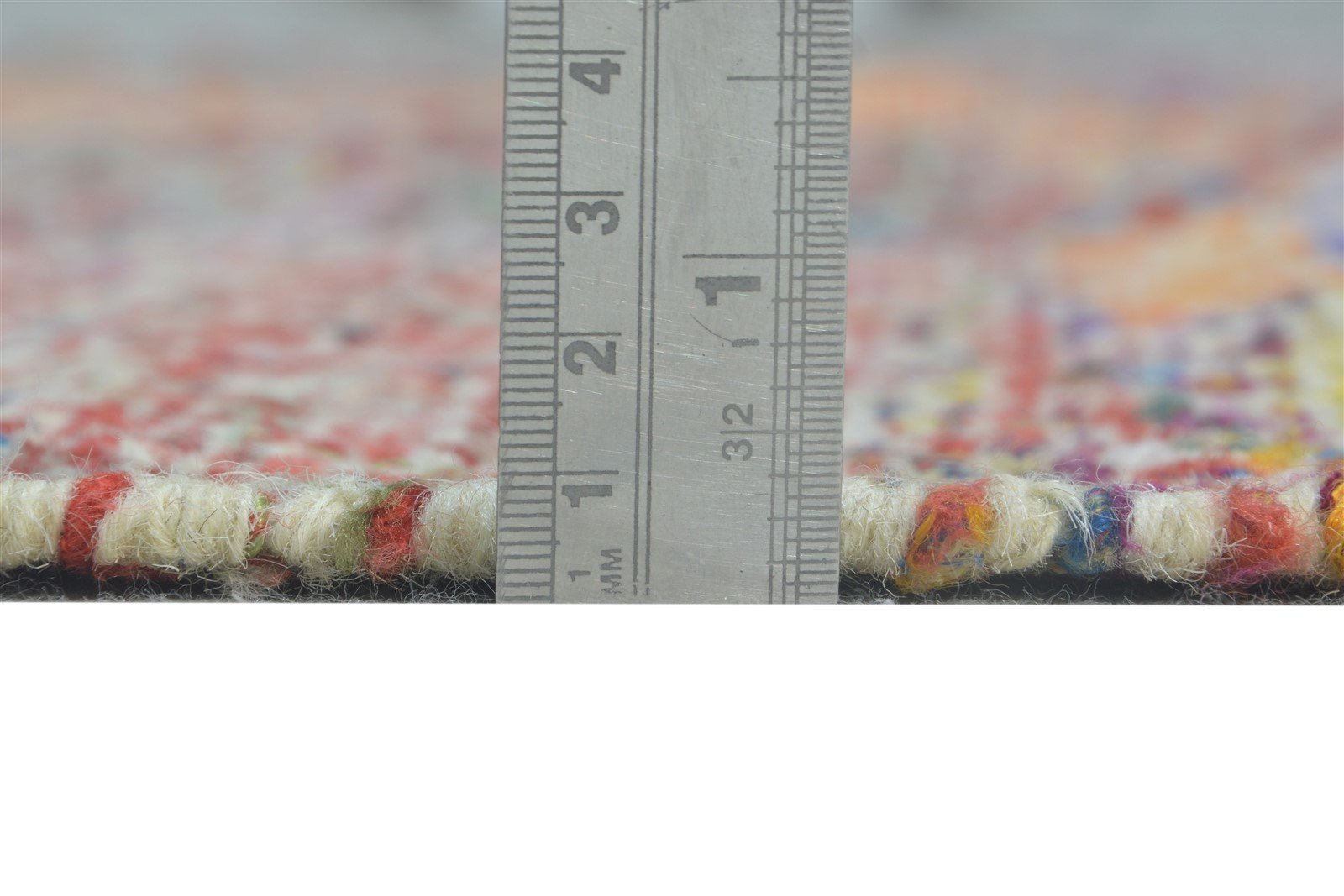 Wool Multi Color Rug 5' X 8' Modern Dhurrie Bohemian Abstract Room Size Carpet  Area Rug 