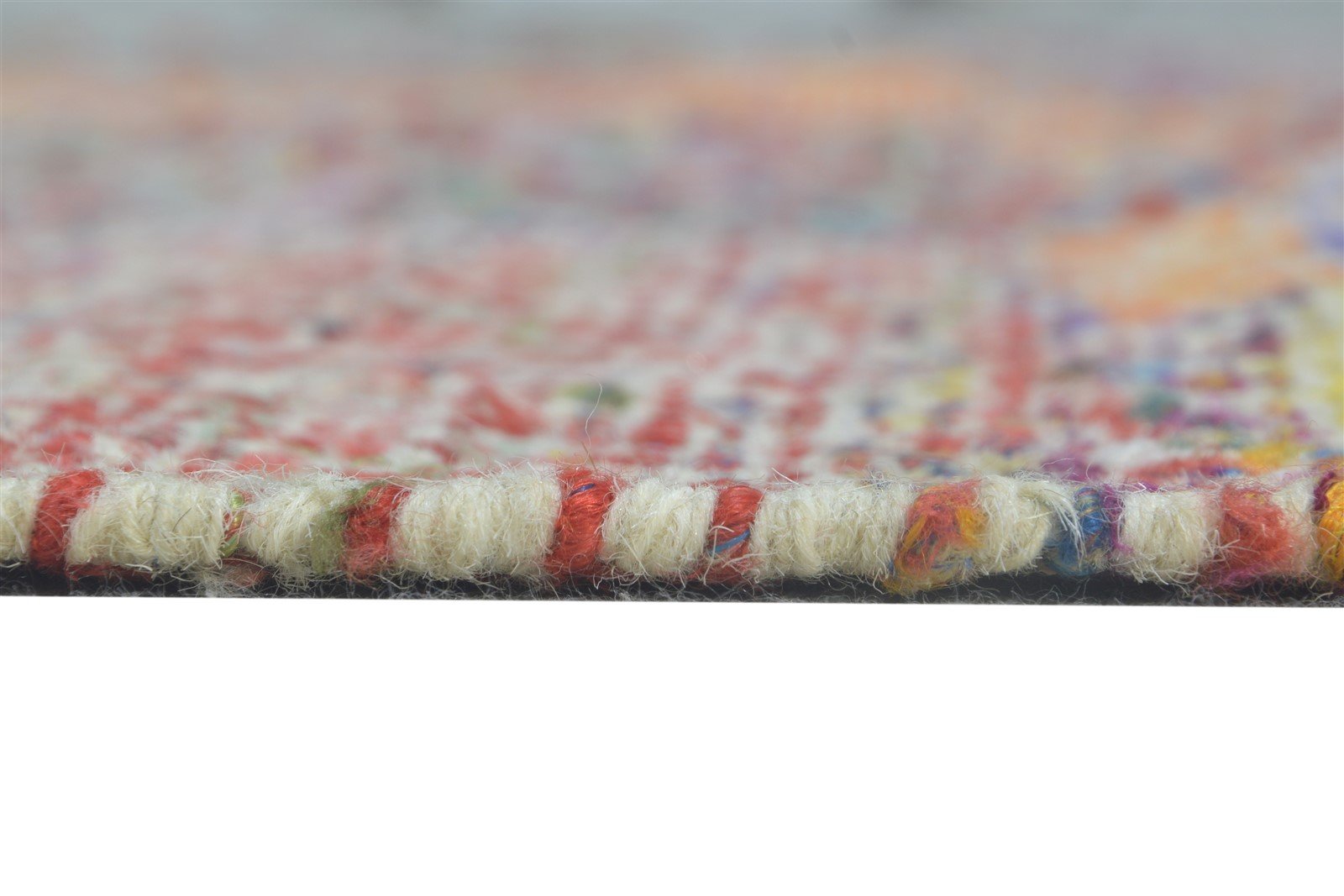 Wool Multi Color Rug 5' X 8' Modern Dhurrie Bohemian Abstract Room Size Carpet 