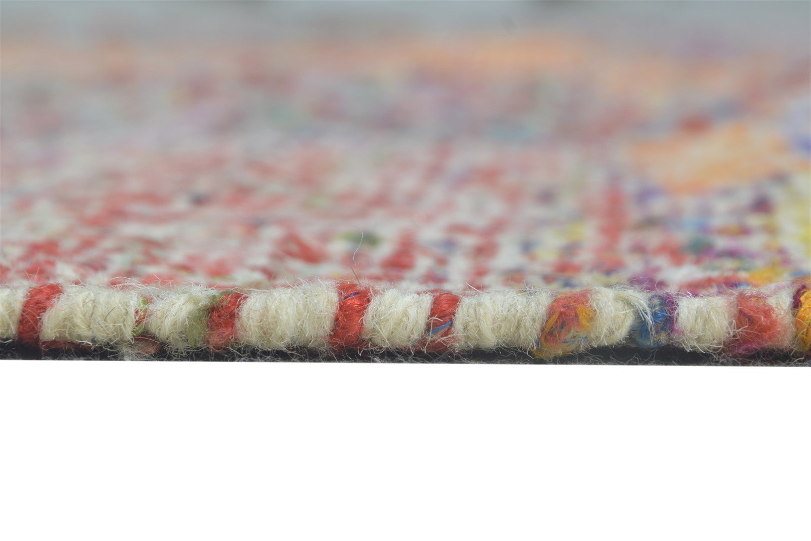 Wool Multi Color Rug 5' X 8' Modern Dhurrie Bohemian Abstract Room Size Carpet  Area Rug 