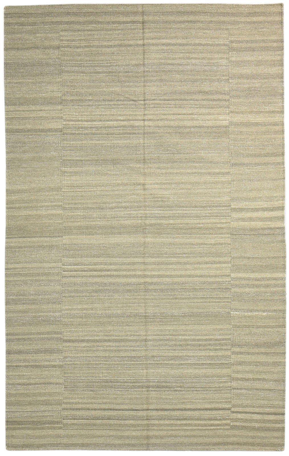 Dhurrie Brown Wool Rug 5' X 8' Modern Scandinavian Solid Room Size Carpet 