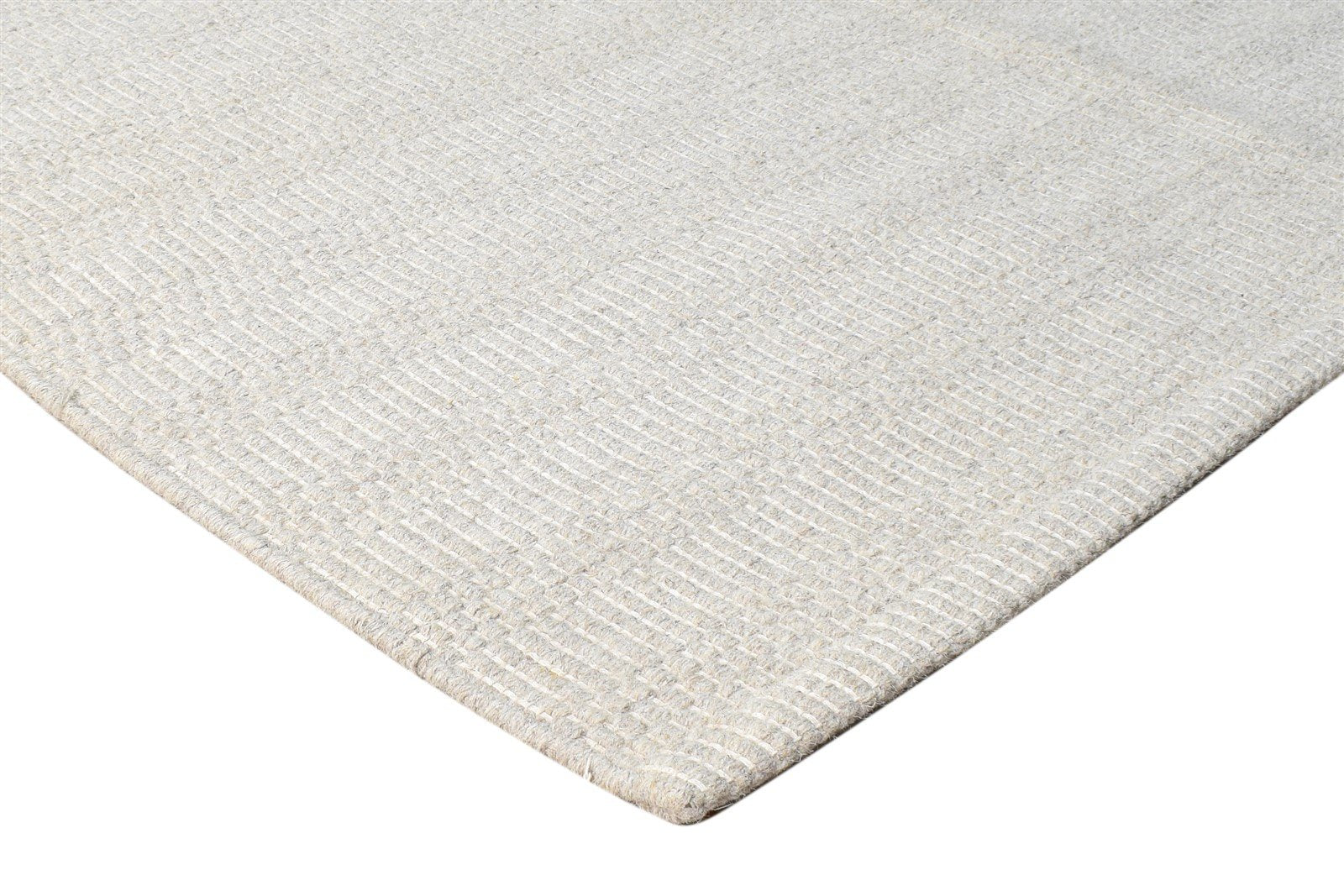 Dhurrie Beige Wool Rug 5' X 8' Modern Scandinavian Trellis Room Size Carpet 