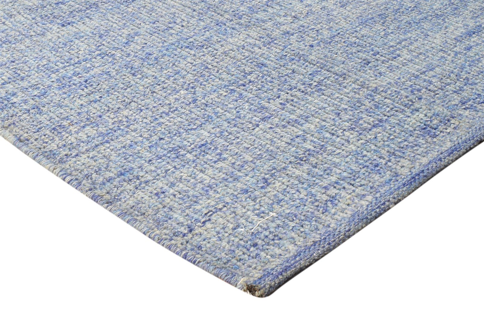 Grey Wool Rug 3' X 5' Modern Dhurrie Scandinavian Solid Room Size Carpet 