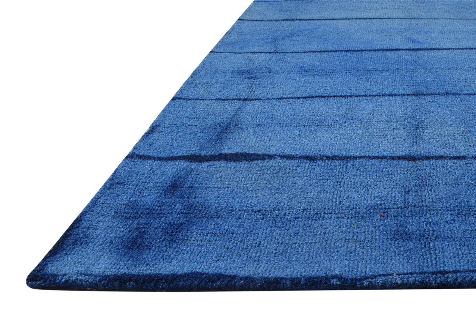 Wool Blue Rug 5' X 8' Modern Hand Tufted Shibori Tie Dye Room Size Carpet 