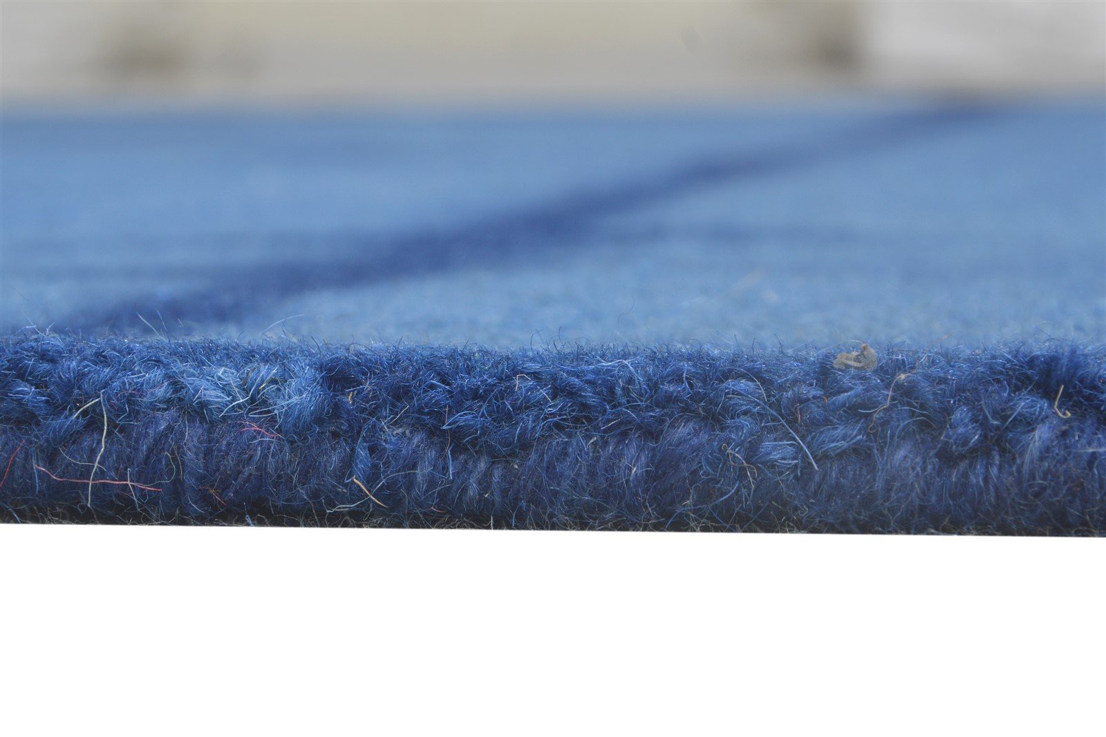 5' X 8' Rug Wool Blue Modern Hand Tufted Shibori Tie Dye Room Size Carpet 