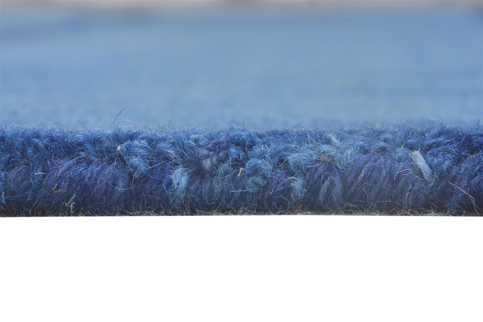 5' X 8' Rug Wool Blue Modern Hand Tufted Shibori Tie Dye Room Size Carpet 