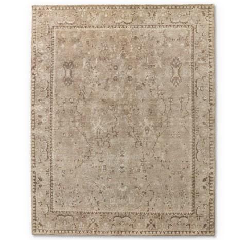 Mauro Hand-Knotted Rug Persian-Style Oushak Wool Rug