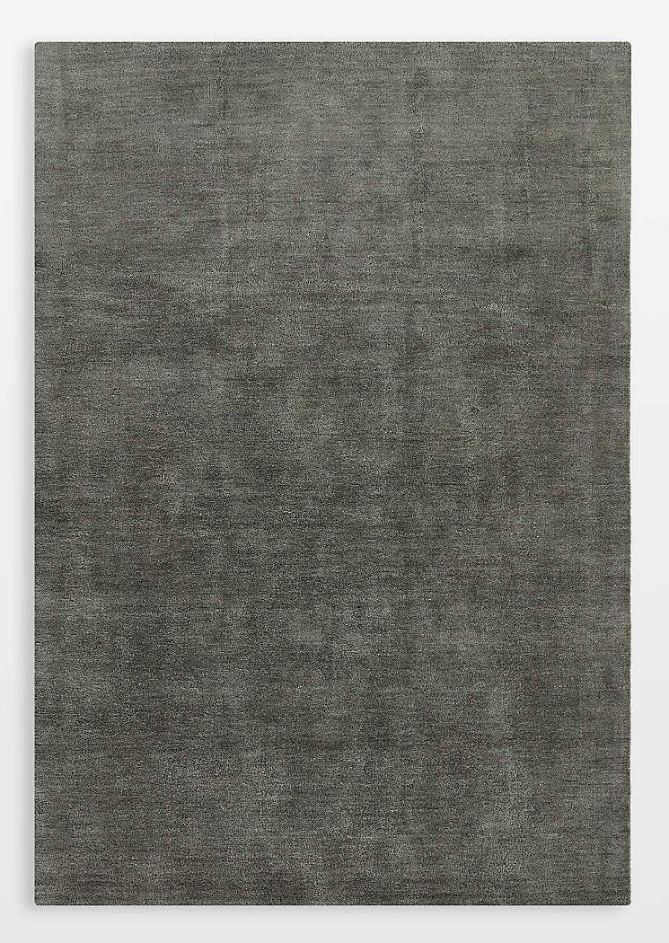 Gray Area Rug for Bedroom, Modern Rug, Solid Color Grey Wool rug for living room 8x10 Rug, 5x8 Rug,6x9 Rug,9x12 Rug, Baxter Rug 