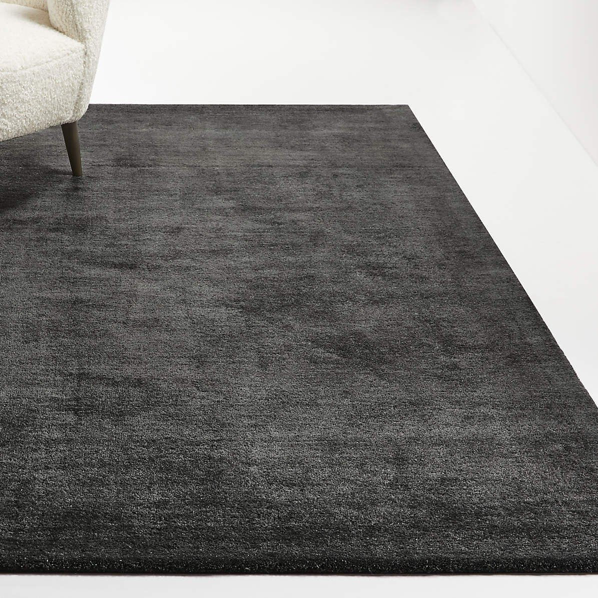 Gray Area Rug for Bedroom, Modern Rug, Solid Color Grey Wool rug for living room 8x10 Rug, 5x8 Rug,6x9 Rug,9x12 Rug, Baxter Rug 