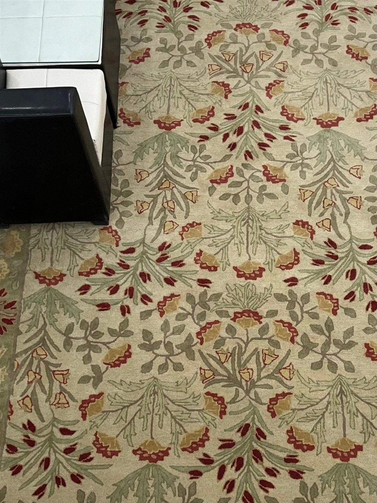 Handmade Oushak Rug Beige Green Rug  Area Rug 