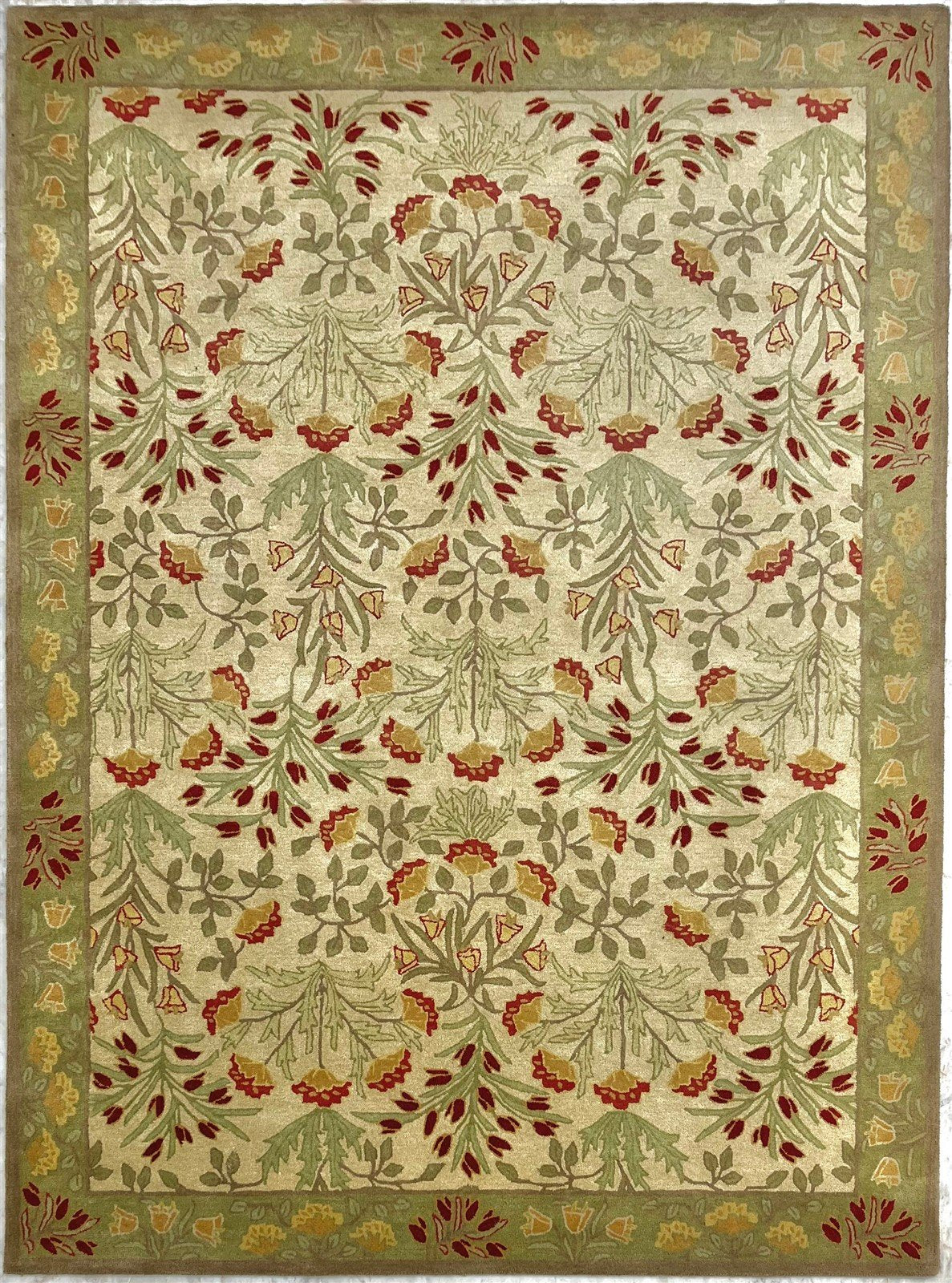 Bedroom Rug Living Room Rug Handmade Oushak Rug 8x10, 5x8 Rug, 9x12 Rug, 6x9 Beige Green Rug