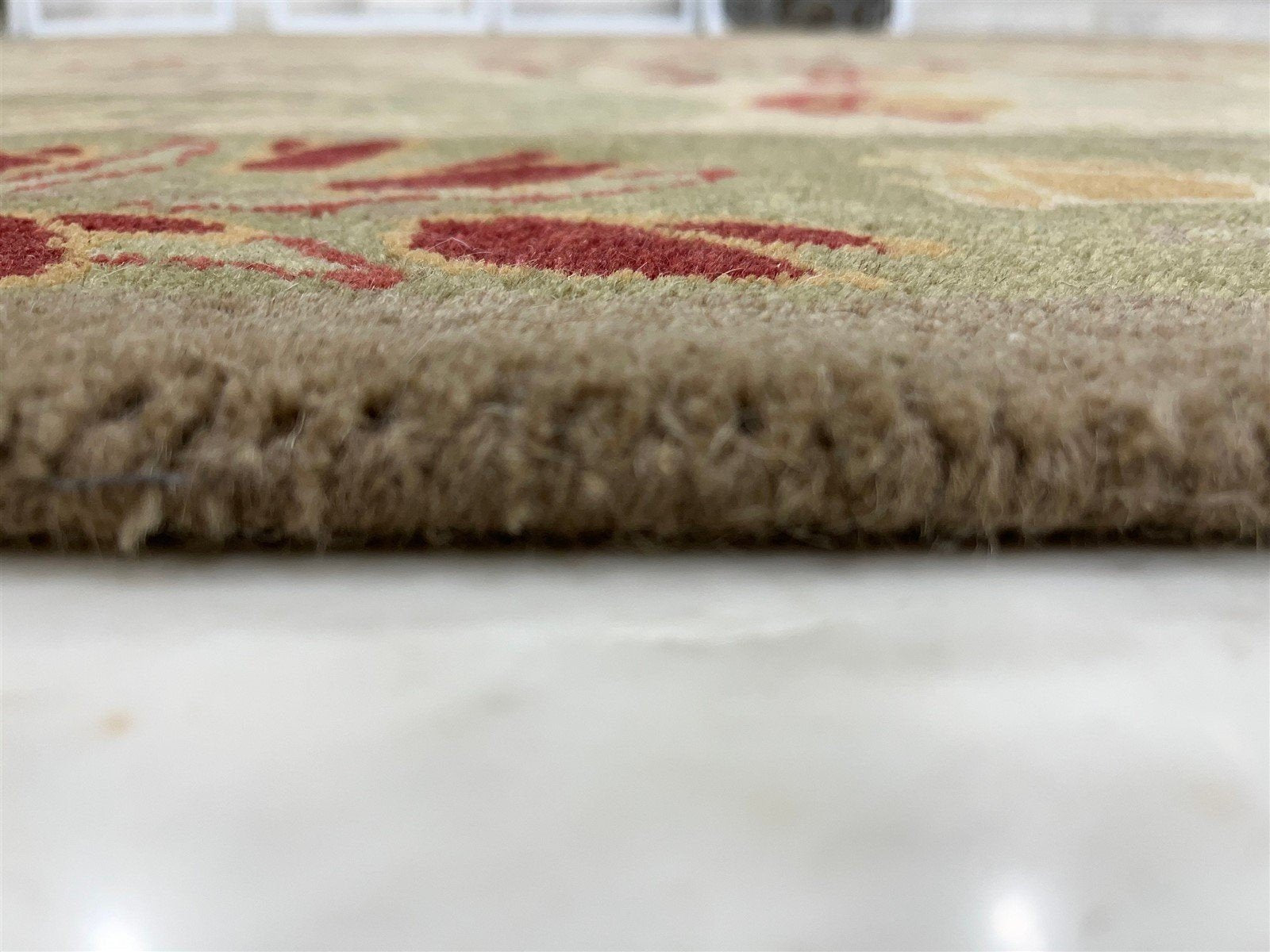 Handmade Oushak Rug Beige Green Rug  Area Rug 