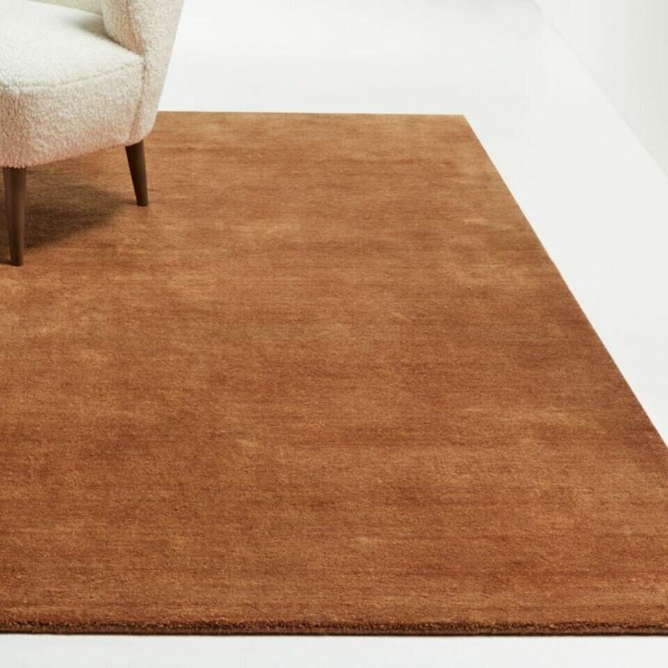 Rug for Living Room, Area Rug for Bedroom, Modern Rug, Solid Color Rust Orange Wool 8x10 Rug, 5x8 Rug,6x9 Rug,9x12 Rug, Baxter Rug