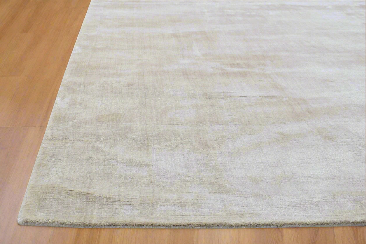 Silk Like Rug Beige Rug Modern Rug Handloom Scandinavian Solid Rug 